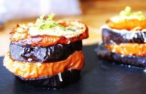 milhojas de berenjena